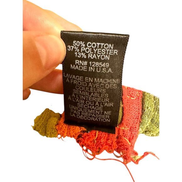 Aviator Nation Camo Sweatpants Joggers L Rainbow Stripe Side Made USA - Picture 8 of 8